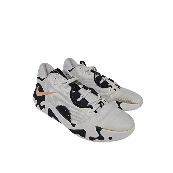 Nike Men's PG 6 DC1974-101 Basketball Shoe Black Orange Chalk Size 12M - Picture 1 of 8